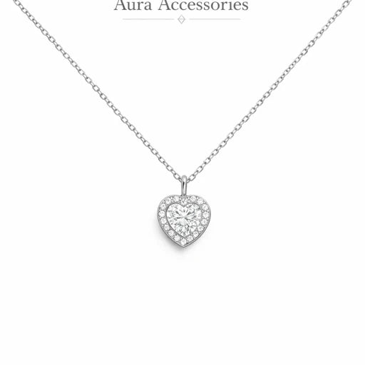 Collier Cœur Brillant – Aura Accessories