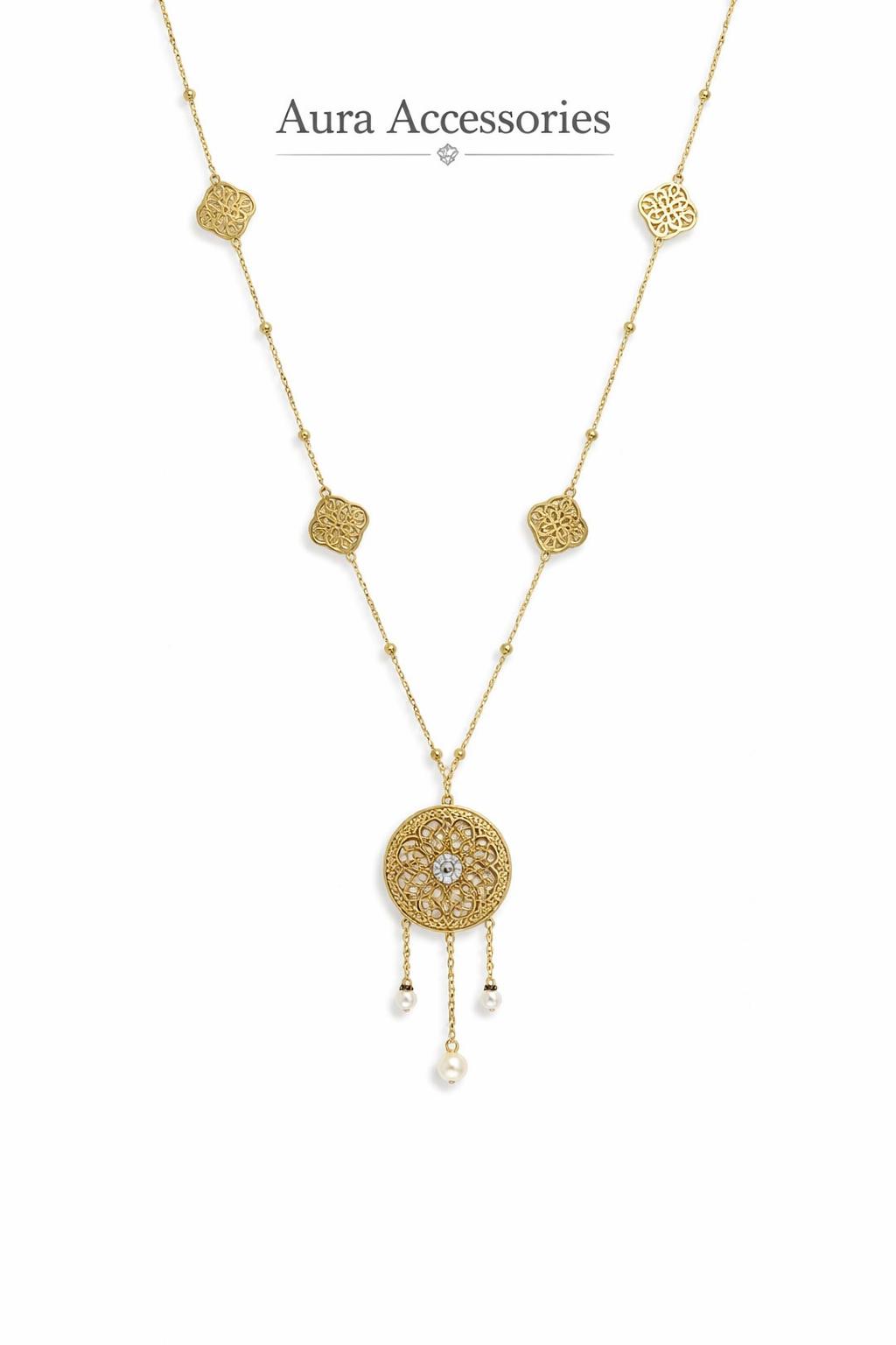 Bohemian Medallion Long Necklace