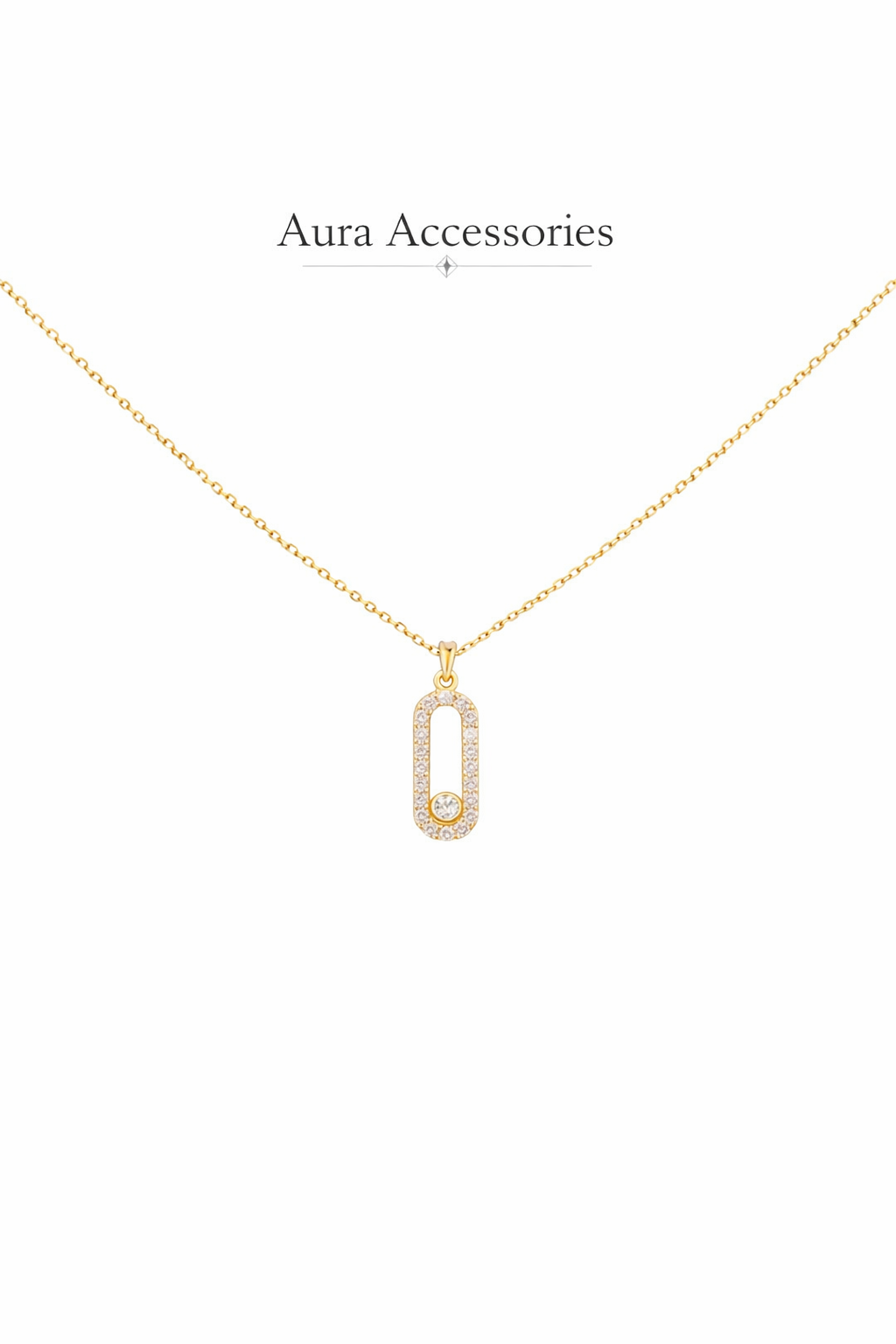 Collier Pendentif Élégance Ovale