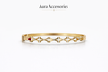 Geometric Crystal Link Bangle – Aura Accessories