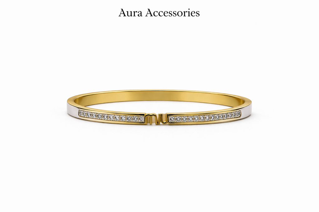 Minimalist Gold Crystal Bar Bracelet