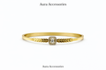Gold Arrow Crystal Statement Bracelet