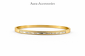 Gold Rectangular Crystal Link Bracelet