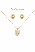 Heart Sparkle Jewelry Set – Aura Accessories