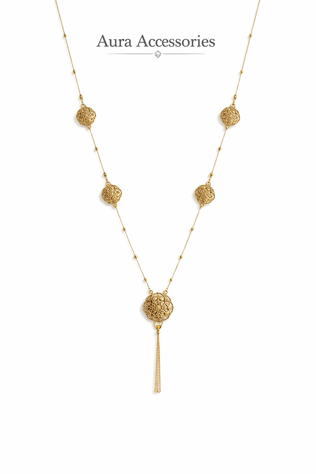Filigree Tassel Necklace