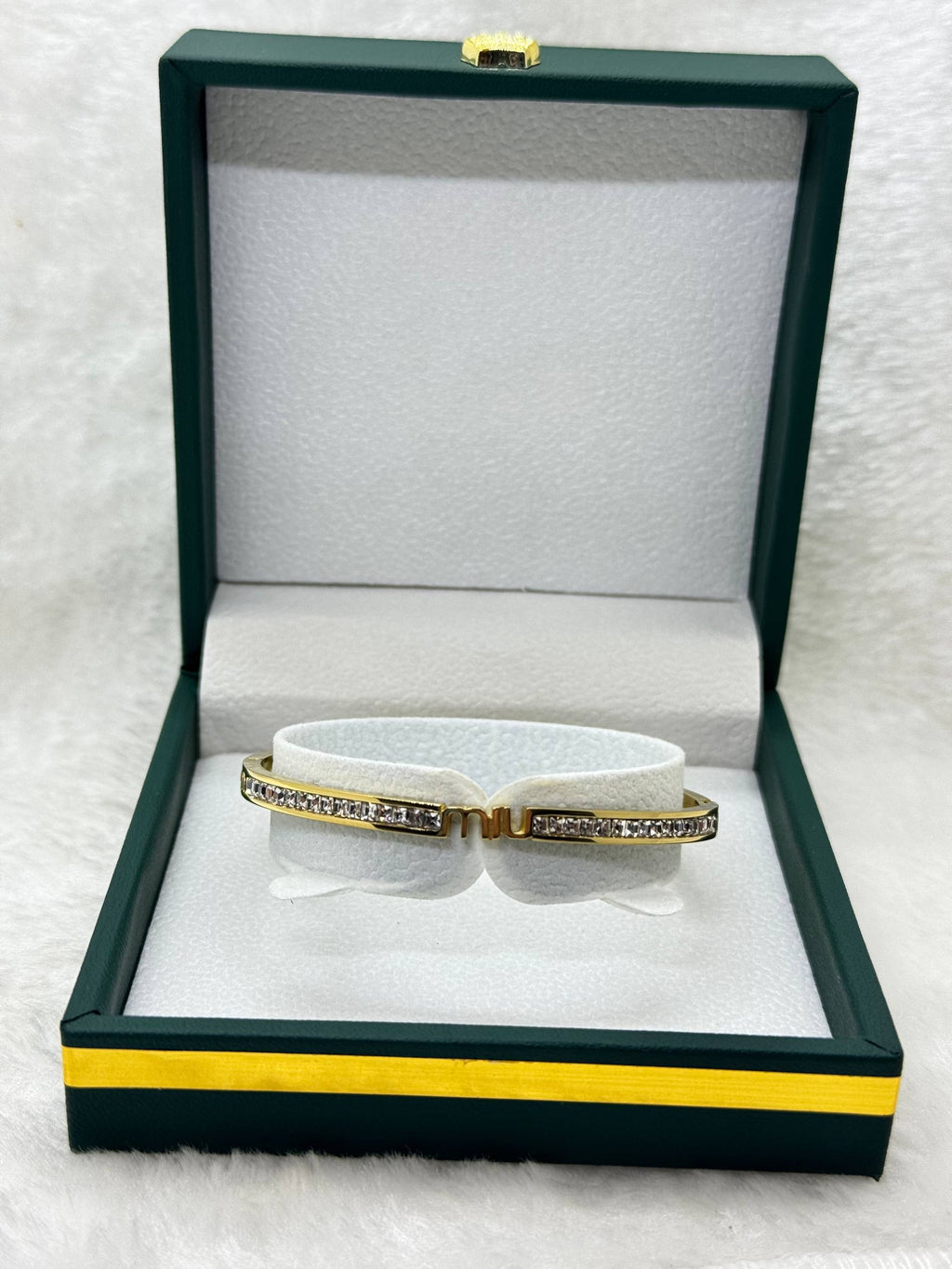 Minimalist Gold Crystal Bar Bracelet
