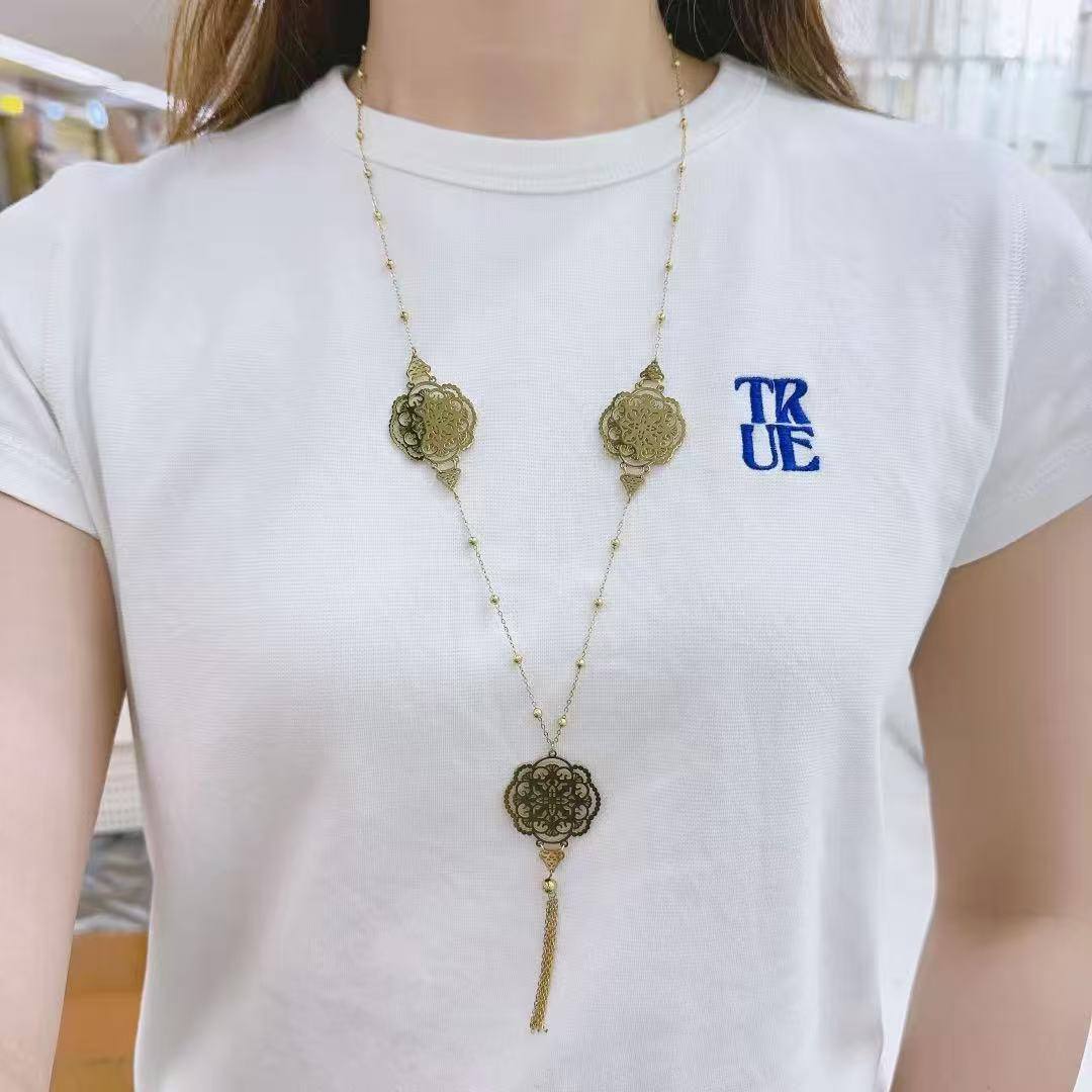 Filigree Tassel Necklace