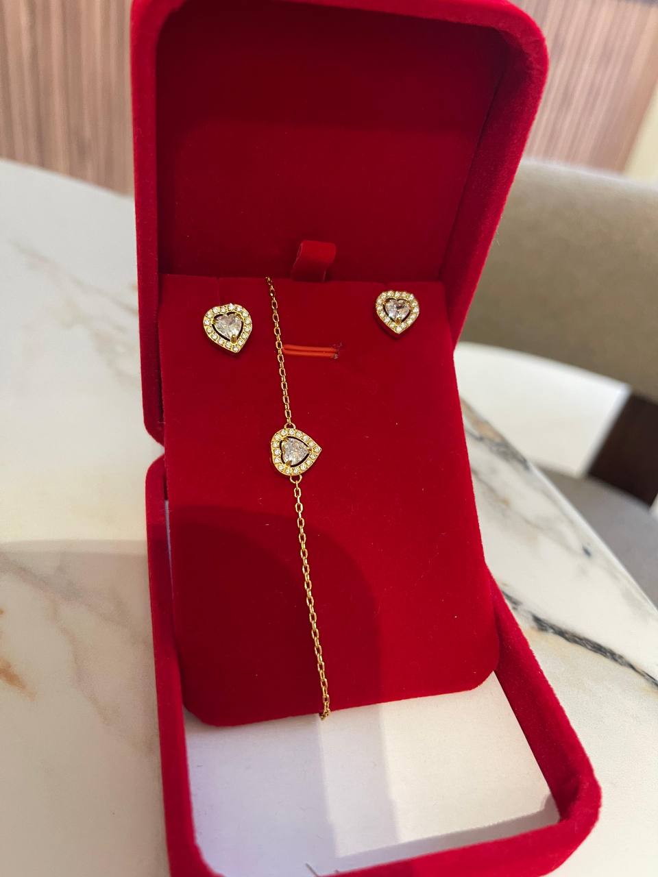 Heart Sparkle Jewelry Set – Aura Accessories