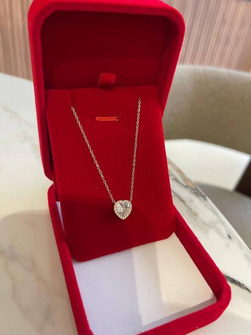 Collier Cœur Brillant – Aura Accessories